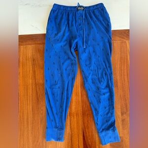Polo Ralph Lauren Pajama Pants PJ Jogger
Men's Blue Logo %100 Cotton Pant Size M
